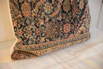 XL Vintage Rug Fragment Pillow 24x24