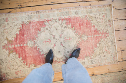 2.5x5 Vintage Distressed Oushak Rug Runner