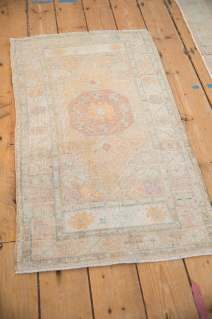 2x4 Vintage Distressed Oushak Rug Runner