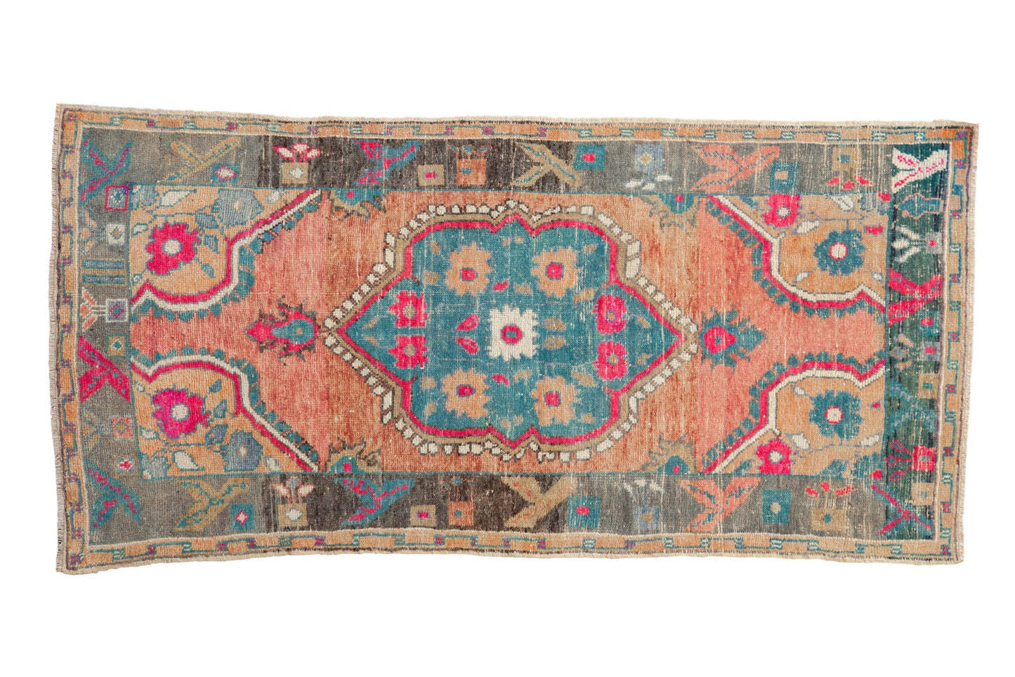 3x5.5 Vintage Distressed Oushak Rug