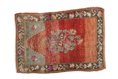 2.5x4 Vintage Distressed Oushak Rug