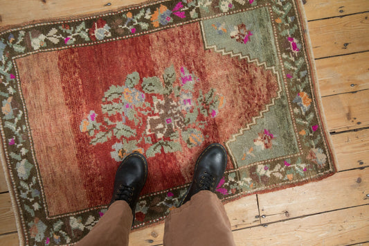 2.5x4 Vintage Distressed Oushak Rug