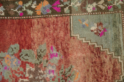 2.5x4 Vintage Distressed Oushak Rug