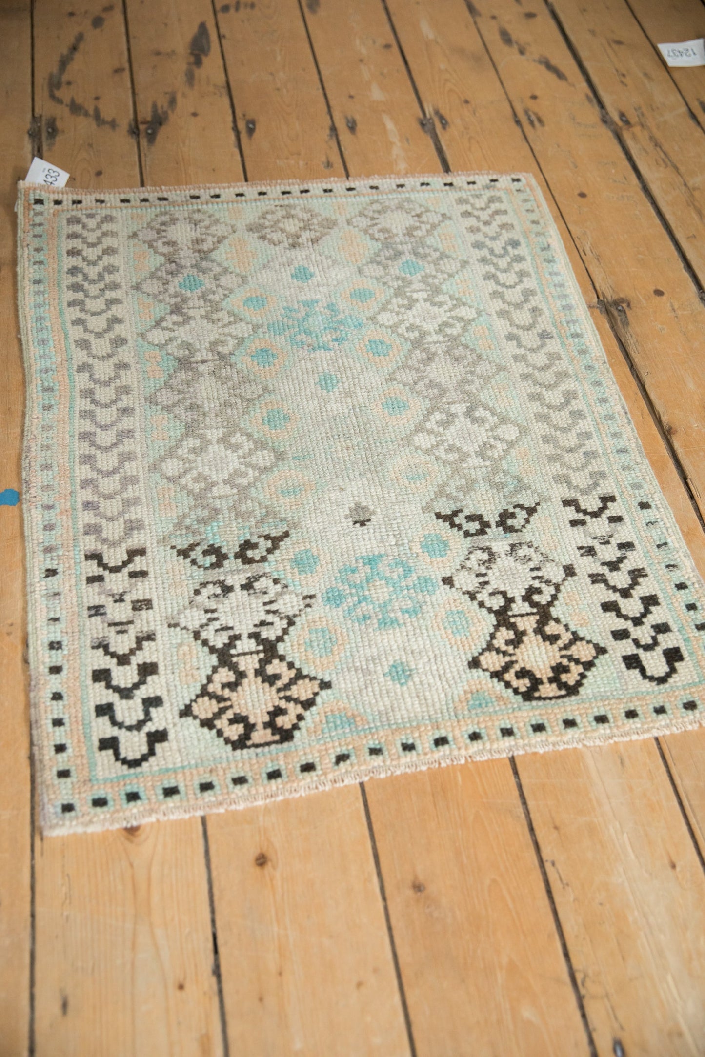 2x3 Vintage Distressed Oushak Rug Mat