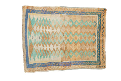 2.5x3.5 Vintage Distressed Oushak Rug
