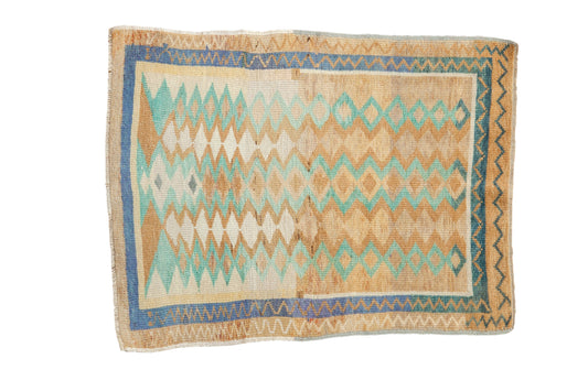 2.5x3.5 Vintage Distressed Oushak Rug