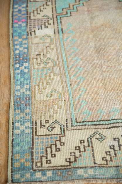 2.5x3.5 Vintage Distressed Oushak Rug