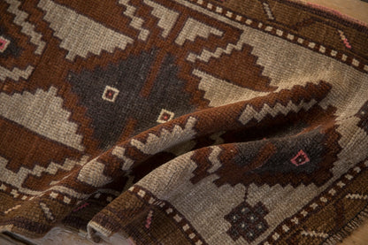 1.5x3.5 Vintage Distressed Kars Rug Mat Runner