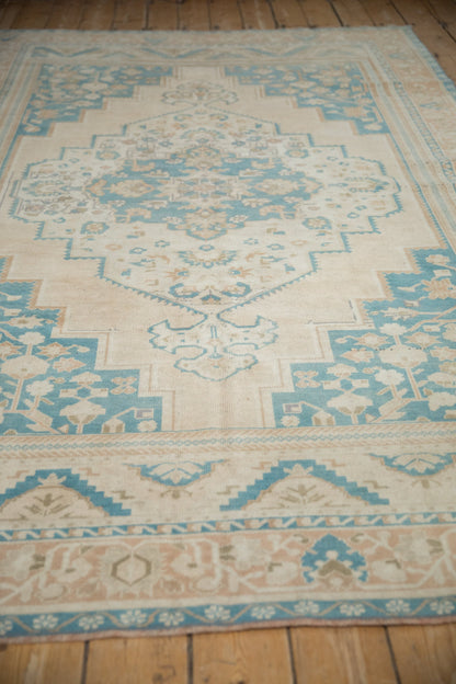 6x9.5 Vintage Distressed Oushak Carpet