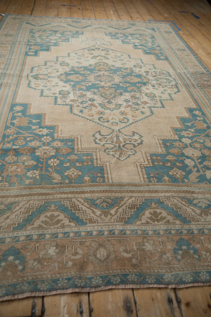 6x9.5 Vintage Distressed Oushak Carpet