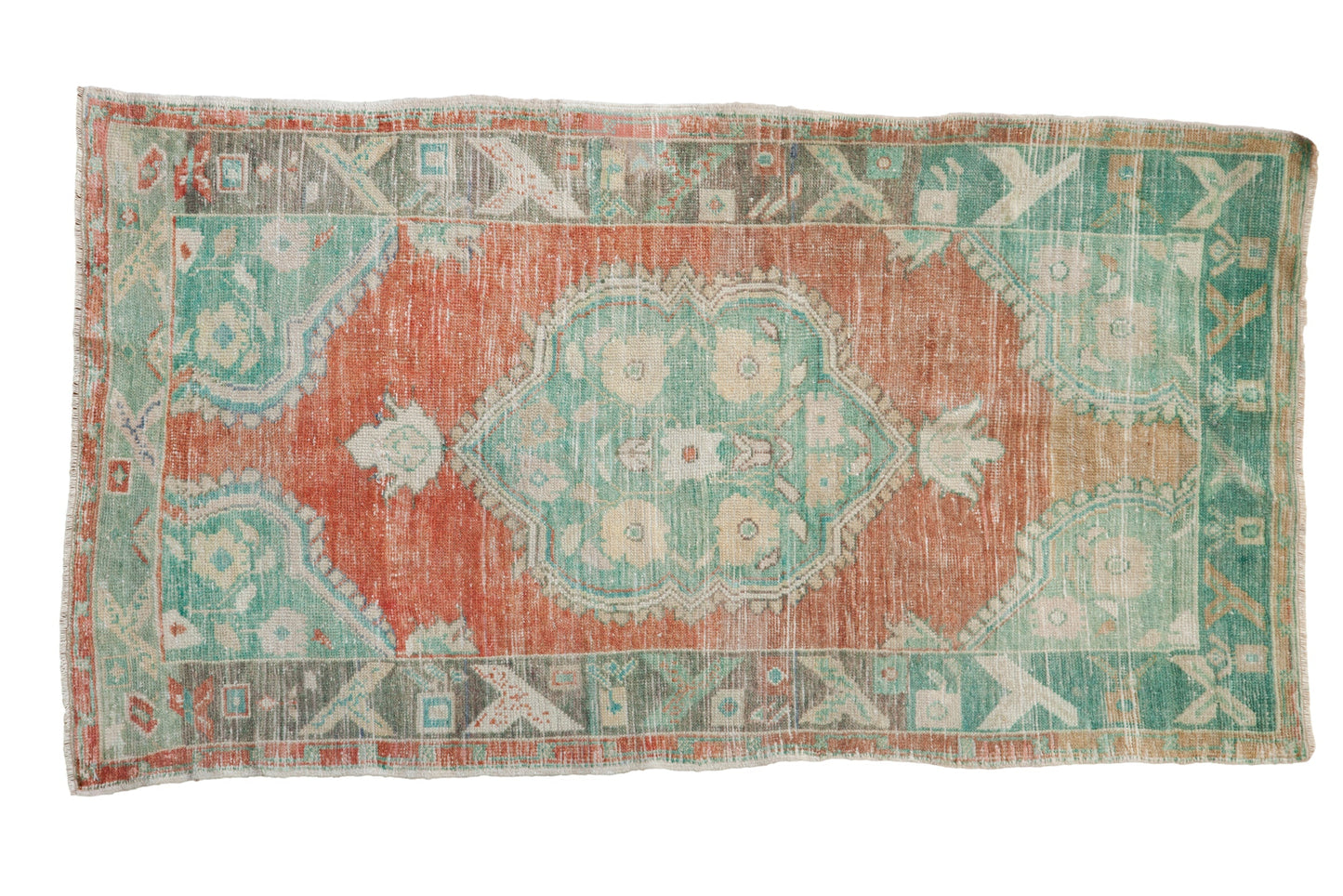 3x5.5 Vintage Distressed Oushak Rug