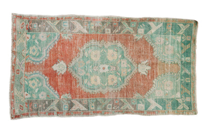 3x5.5 Vintage Distressed Oushak Rug