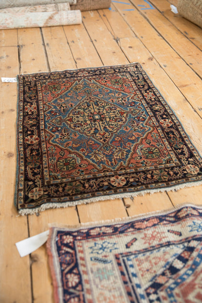 2x3 Vintage Farahan Sarouk Rug Mat
