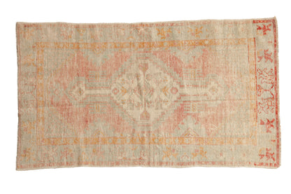 2.5x4.5 Vintage Distressed Oushak Rug