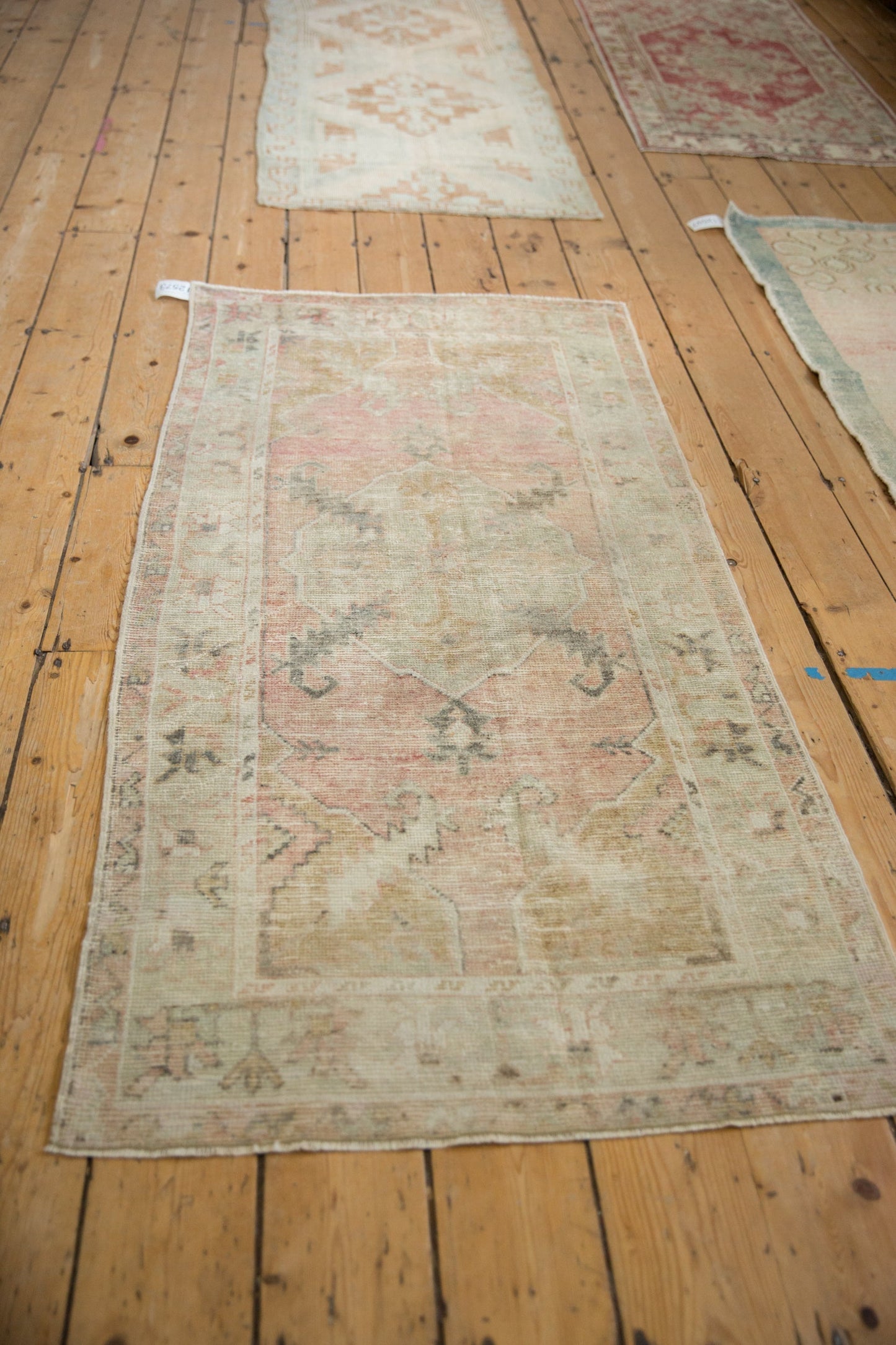 2.5x5.5 Vintage Distressed Oushak Rug Runner