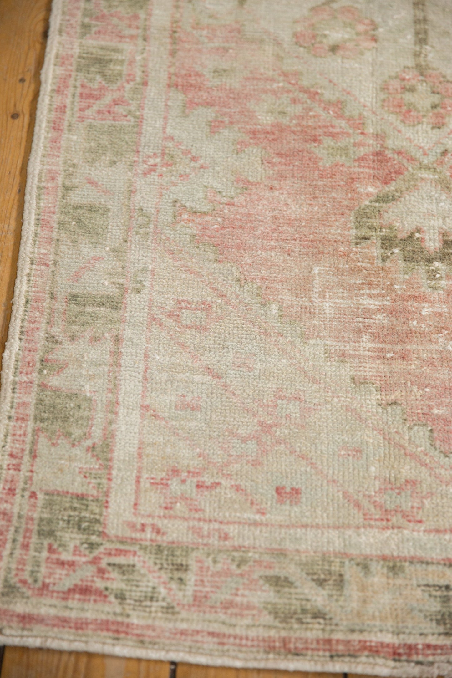 2.5x5.5 Vintage Distressed Oushak Rug Runner