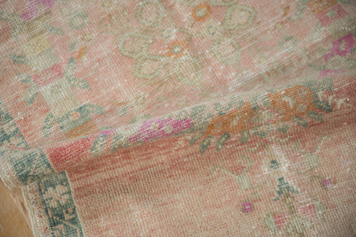 2.5x5.5 Vintage Distressed Oushak Rug Runner