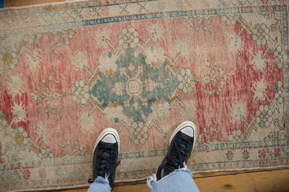 2.5x4.5 Vintage Distressed Oushak Rug