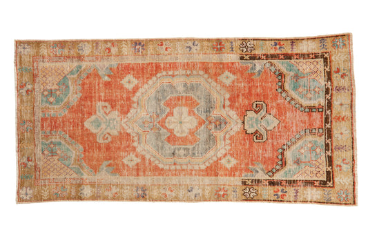 2.5x5 Vintage Distressed Oushak Rug Runner