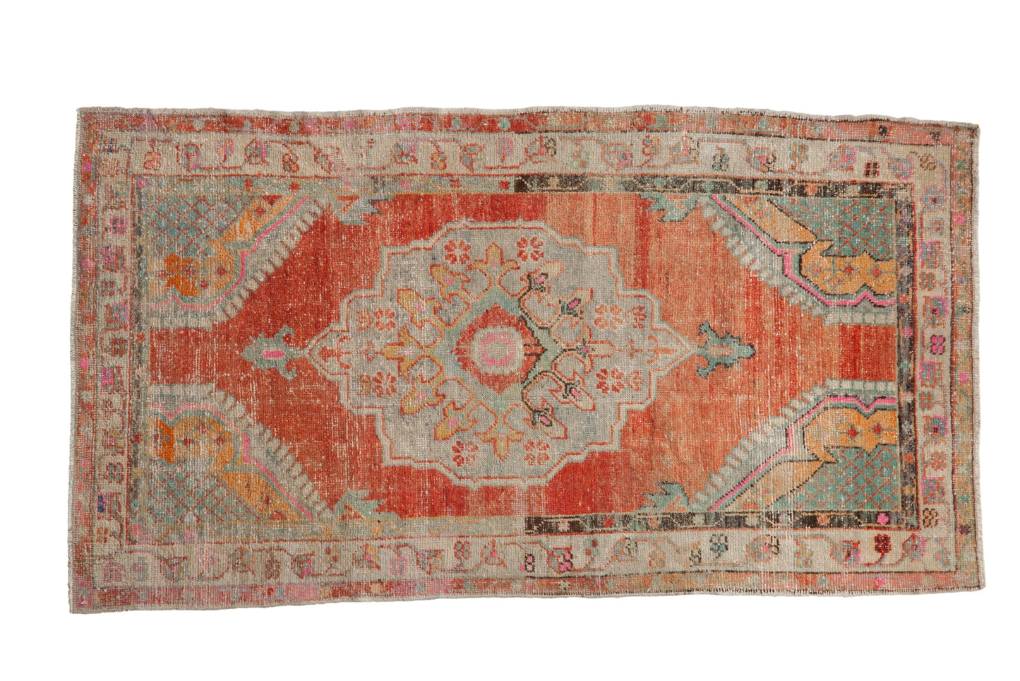 3x5.5 Vintage Distressed Oushak Rug