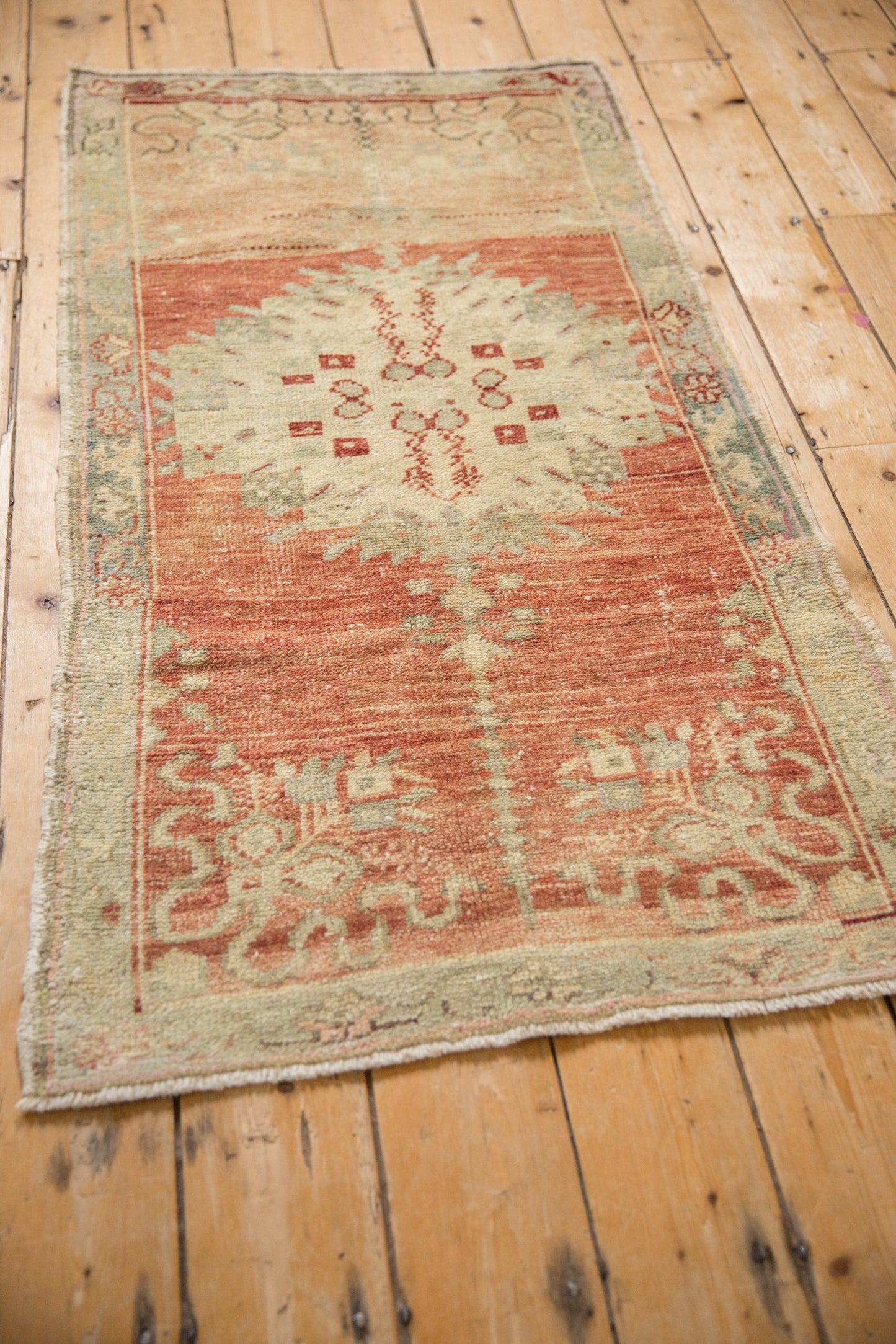 2.5x5 Vintage Distressed Oushak Rug Runner