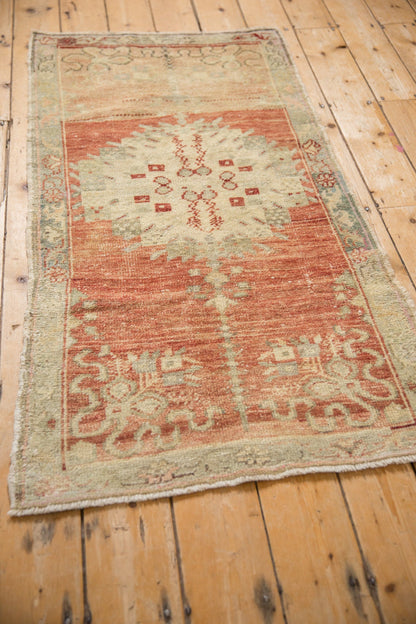 2.5x5 Vintage Distressed Oushak Rug Runner