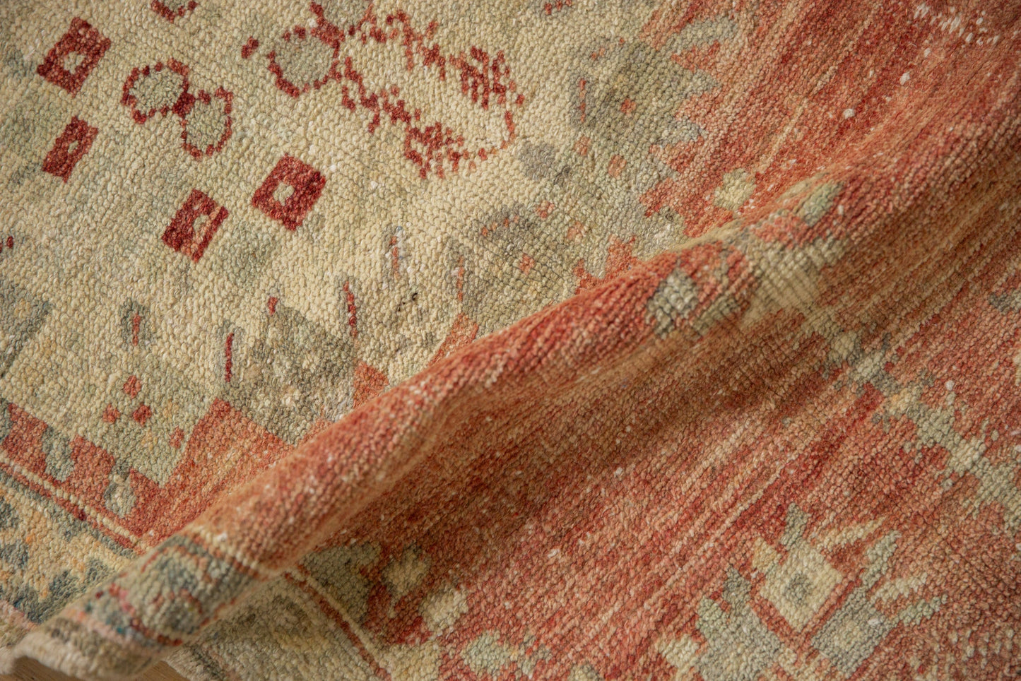 2.5x5 Vintage Distressed Oushak Rug Runner