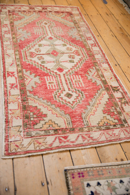 2.5x5.5 Vintage Distressed Oushak Rug Runner