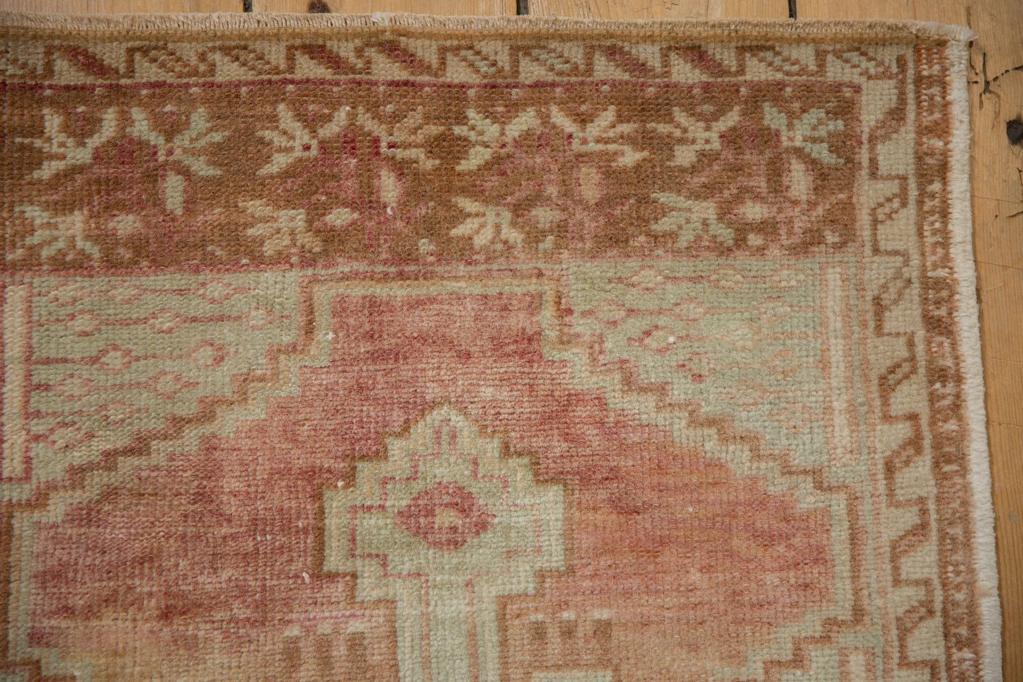 2x4 Vintage Distressed Oushak Rug Runner