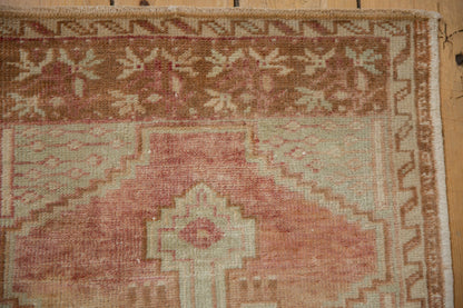 2x4 Vintage Distressed Oushak Rug Runner