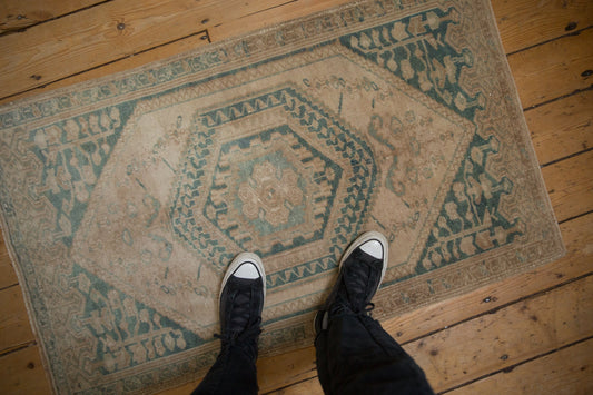 2.5x4 Vintage Distressed Oushak Rug