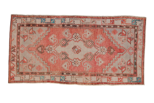 2.5x5 Vintage Distressed Oushak Rug Runner