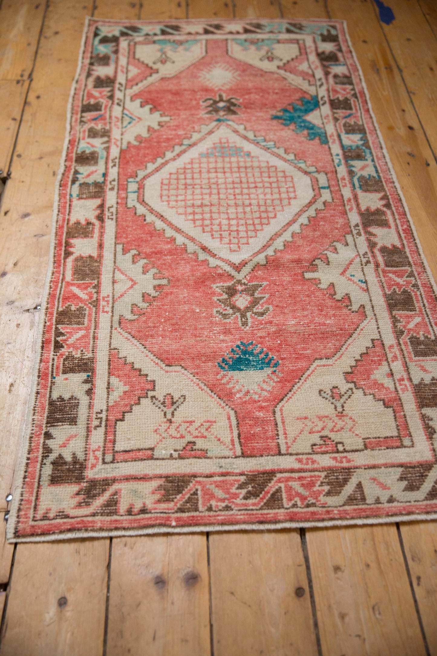 2.5x5.5 Vintage Distressed Oushak Rug Runner