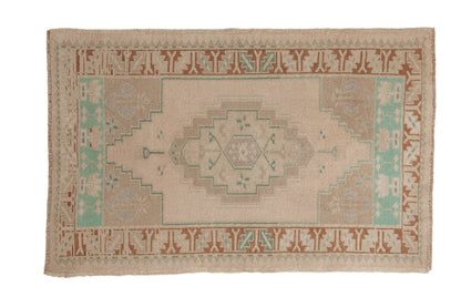 2.5x4 Vintage Distressed Oushak Rug