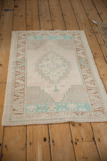 2.5x4 Vintage Distressed Oushak Rug