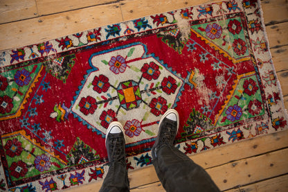 2.5x5 Vintage Oushak Rug Runner