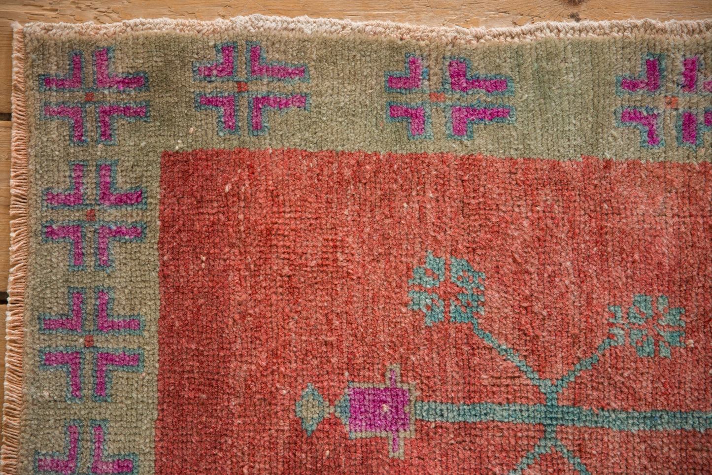 2x3.5 Vintage Distressed Oushak Rug