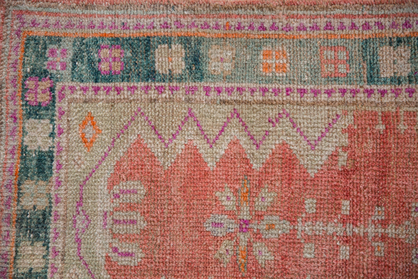 2x3.5 Vintage Distressed Oushak Rug