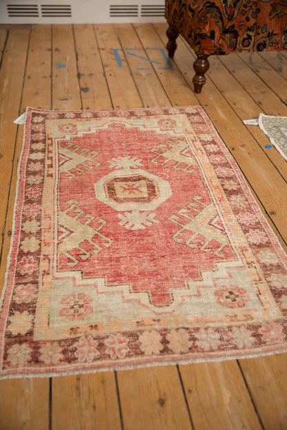 2.5x4.5 Vintage Distressed Oushak Rug