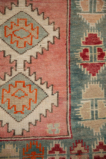 2.5x3.5 Vintage Distressed Oushak Rug