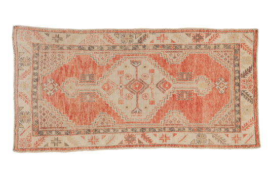 2.5x5 Vintage Distressed Oushak Rug Runner