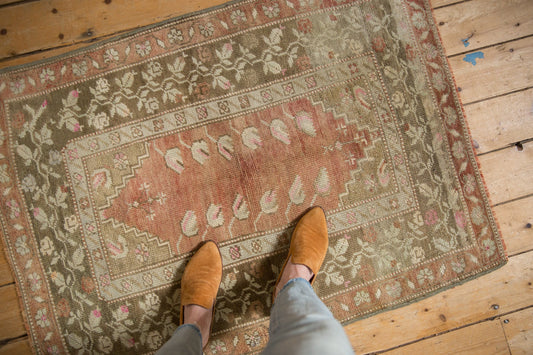 3x4 Vintage Distressed Melas Square Rug