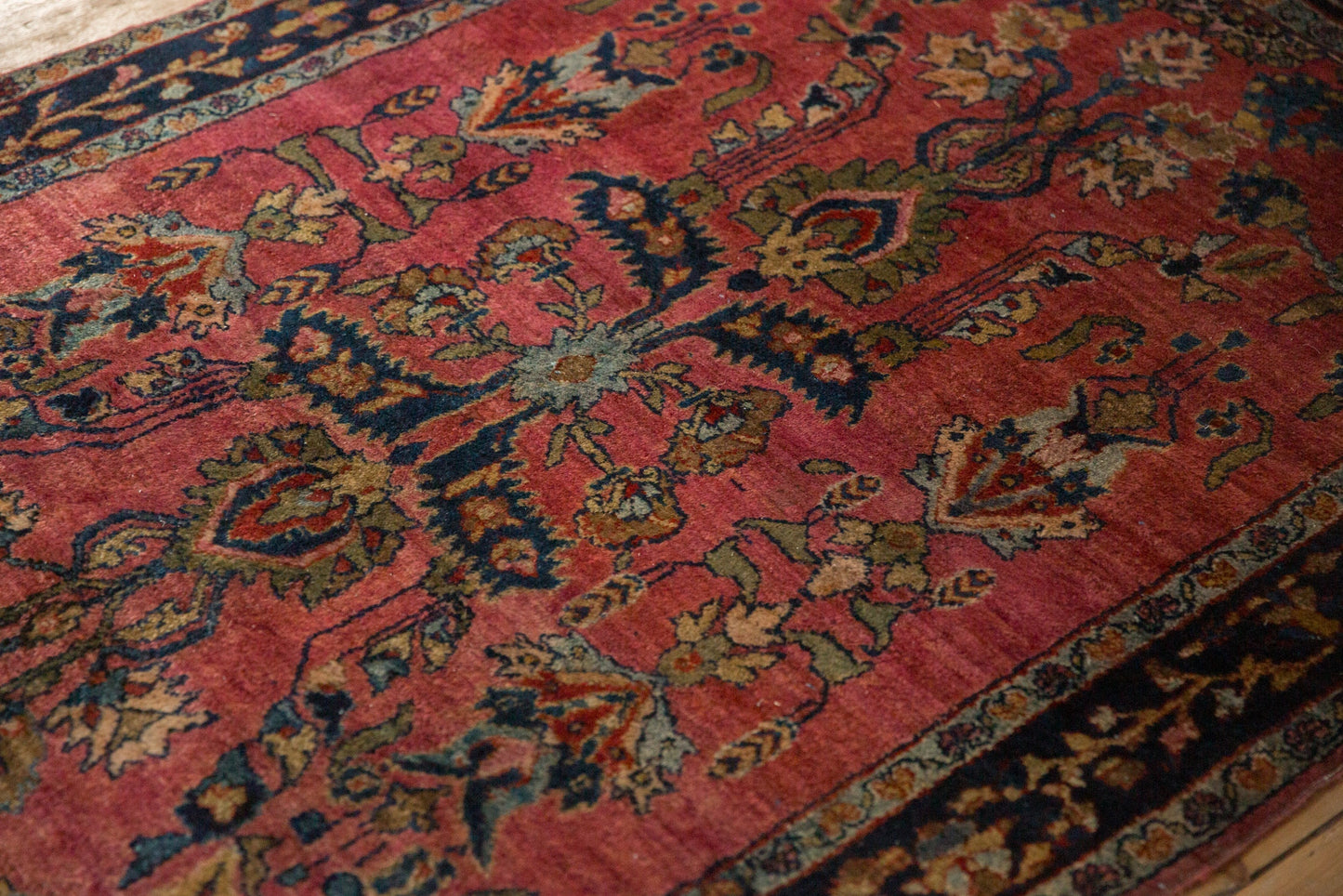 4x6.5 Antique Fine Sarouk Rug
