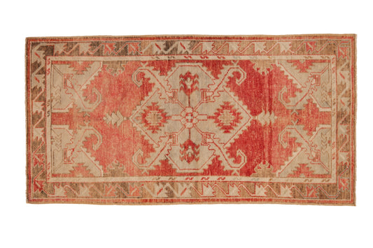 2.5x5.5 Vintage Distressed Oushak Rug Runner