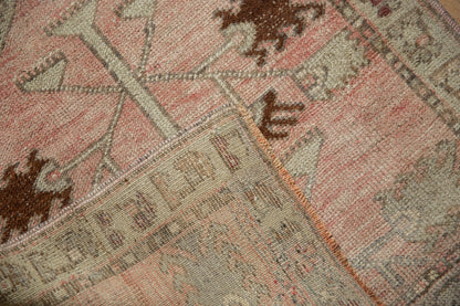 2.5x3 Vintage Distressed Oushak Square Rug
