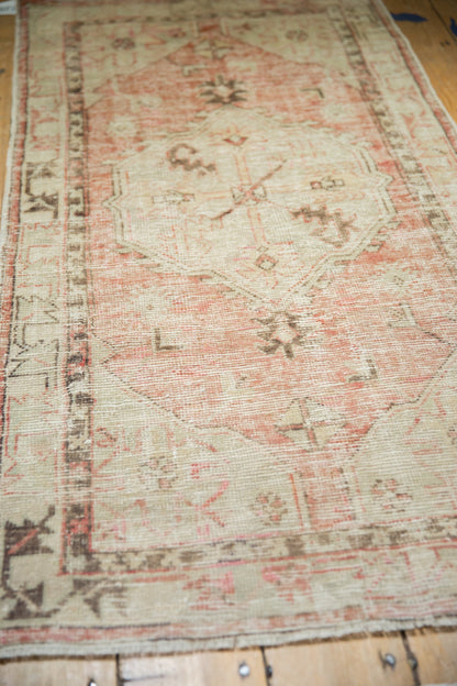 2.5x5 Vintage Distressed Oushak Rug Runner