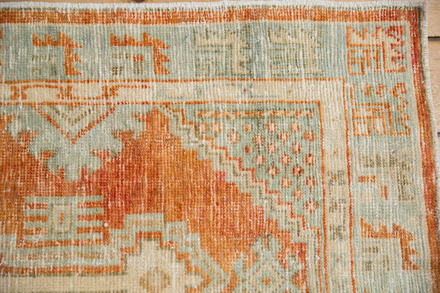 2.5x5.5 Vintage Distressed Oushak Rug Runner