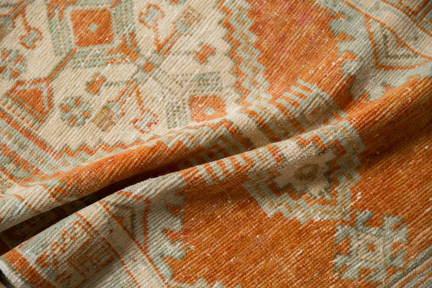 2.5x5.5 Vintage Distressed Oushak Rug Runner