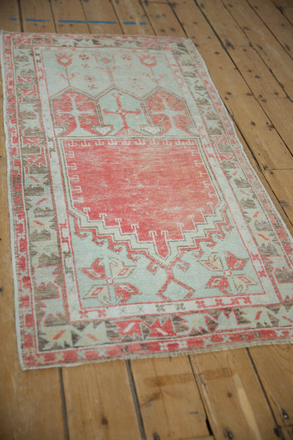 2.5x5 Vintage Distressed Oushak Rug Runner