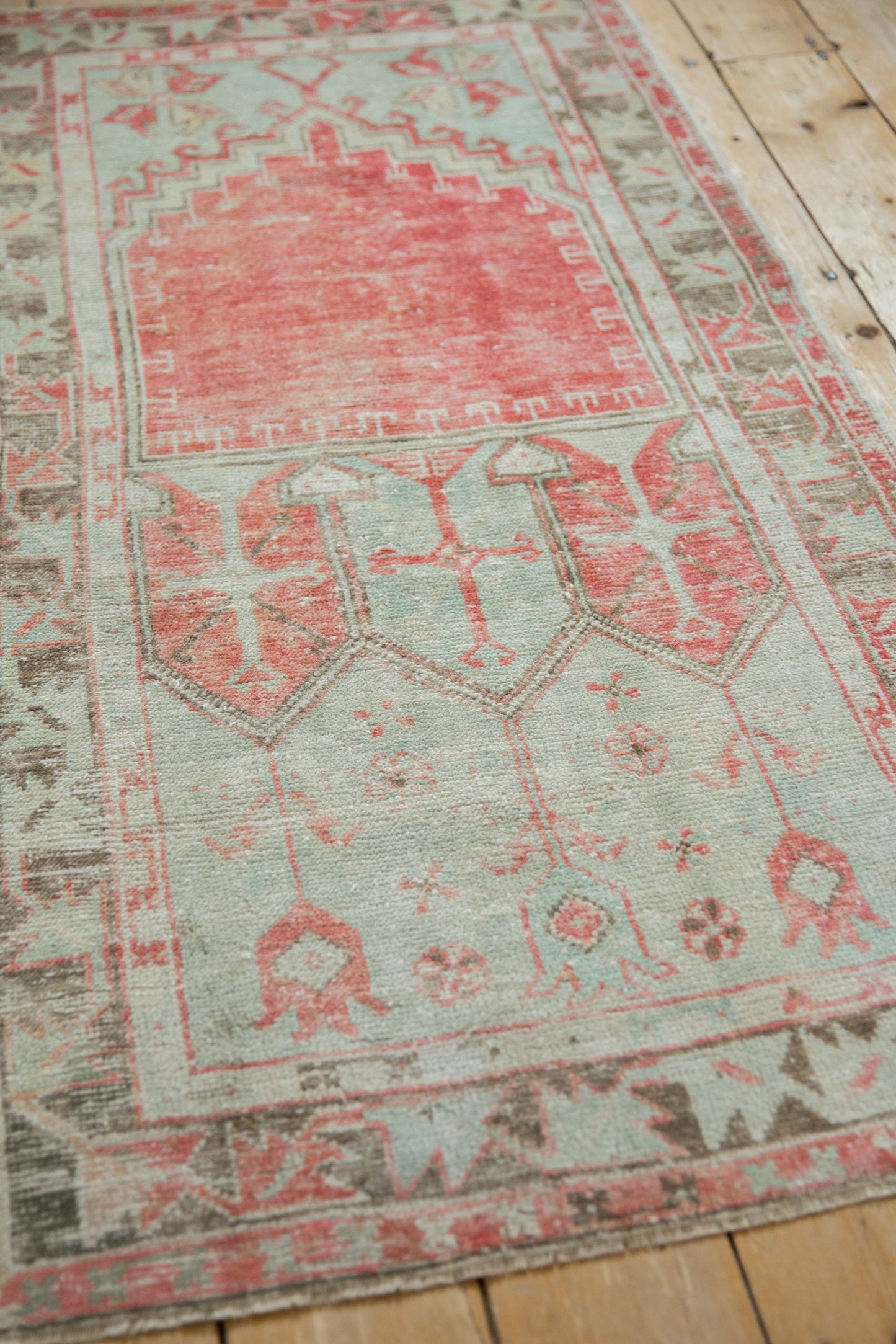2.5x5 Vintage Distressed Oushak Rug Runner